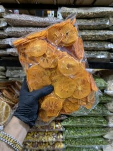 خرمالو خشک بدون پوست 1 کیلویی 2 خرمالو خشک بدون پوست 1 کیلویی