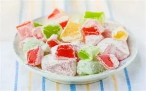 لوکوم حبه ای مخلوط پسته بادام 1 کیلویی 13 لوکوم حبه ای مخلوط پسته بادام1