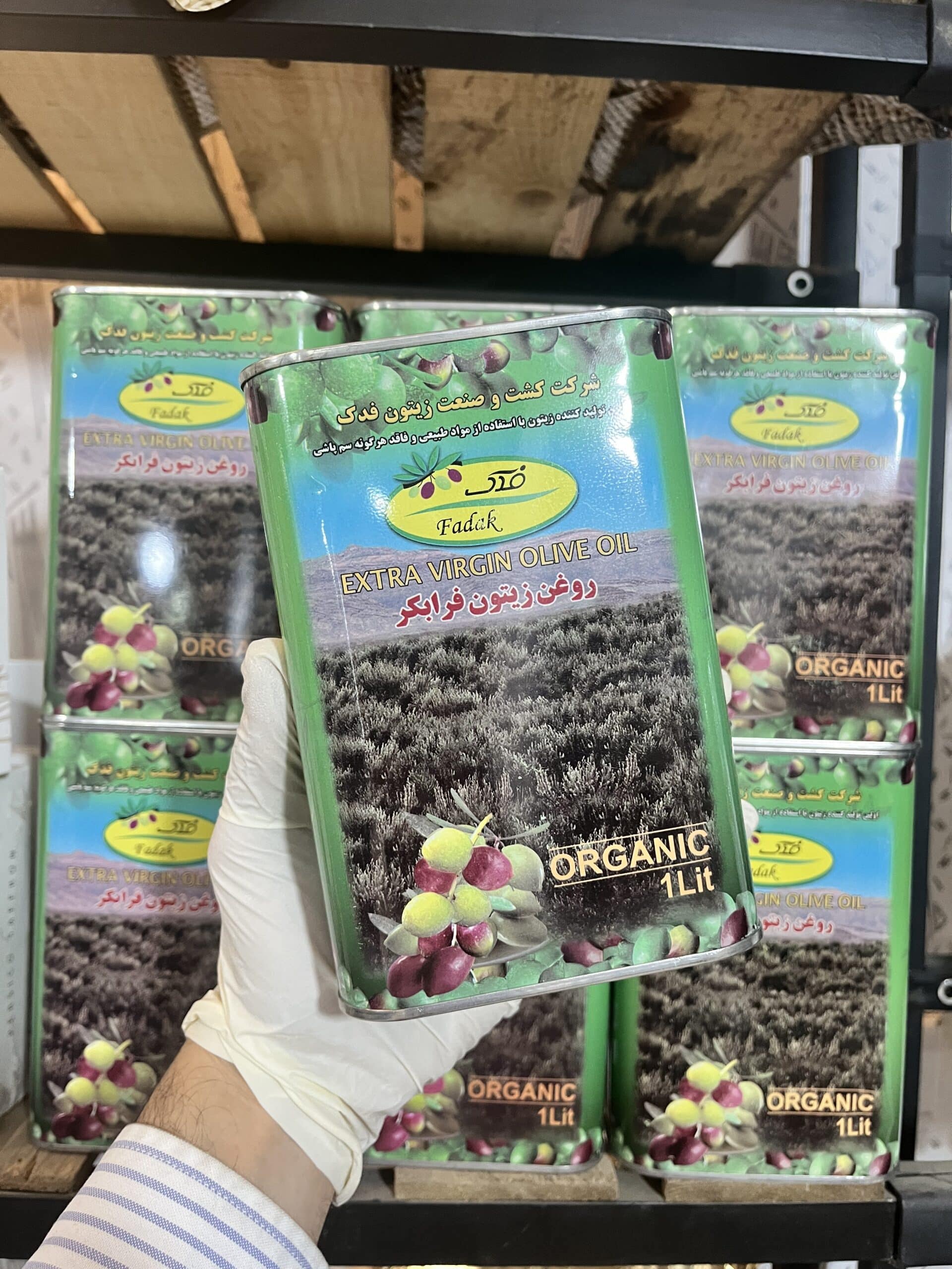 روغن زیتون فرابکر فدک 1 لیتری 8 روغن زیتون فرابکر
