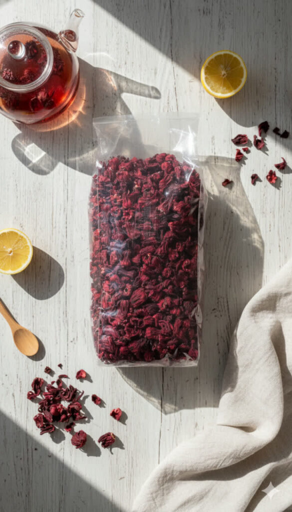 چای ترش (Hibiscus Tea) – دمنوش گیاهی طبیعی و آرامش‌بخش 1