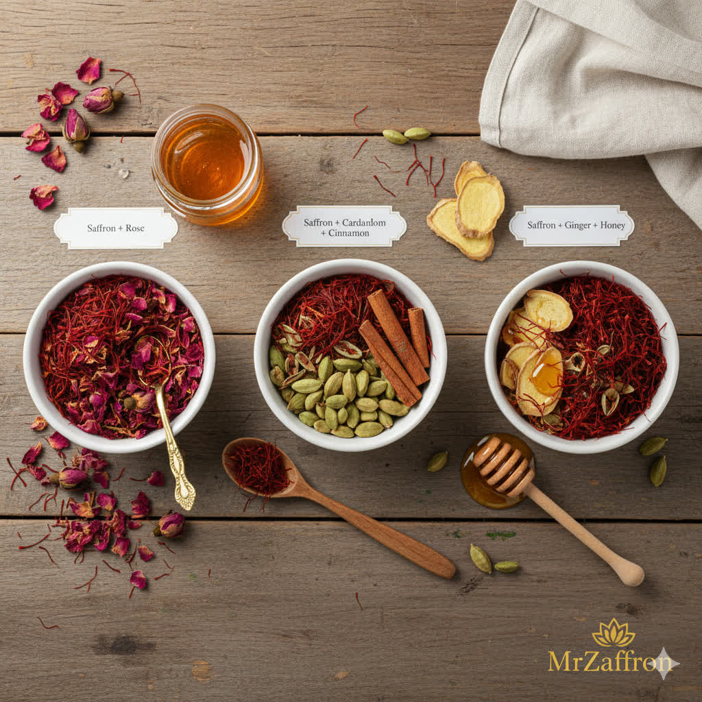 با استفاده از زعفران سرگل صادراتی (شبه نگین) MrZaffron** 1 ،